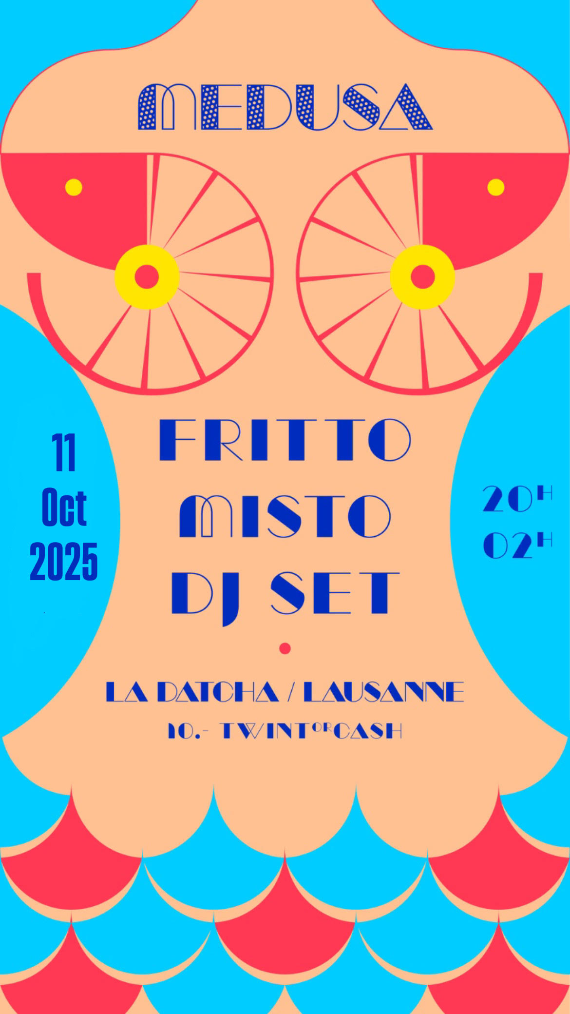 Samedi 11 octobre : soirée Fritto Misto par DJ Medusa