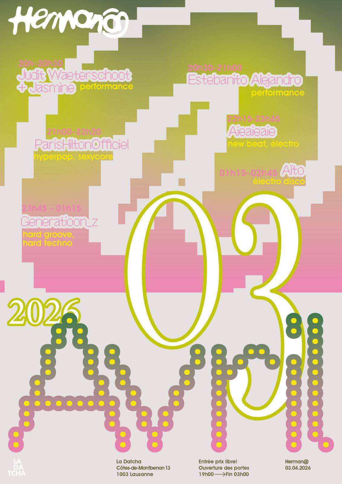 Vendredi 3 avril : soirée Herman@